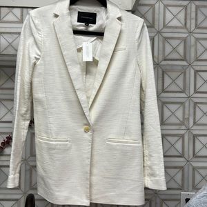 Cream/white oversized Banana Republic Blazer